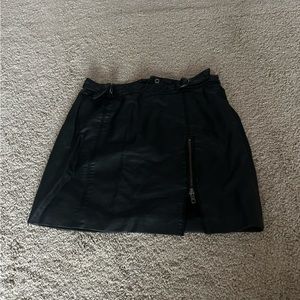 Leather Mini Skirt